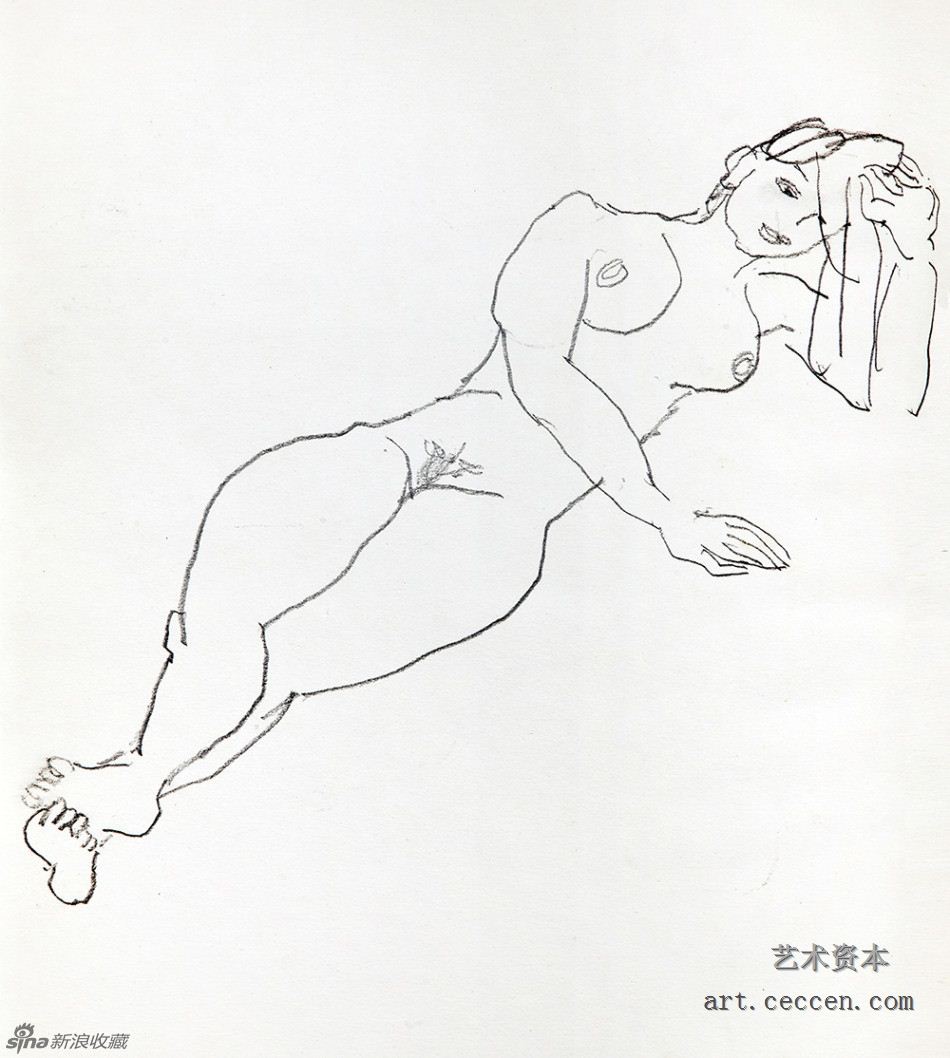 陈醉 躺着的模特儿(2)